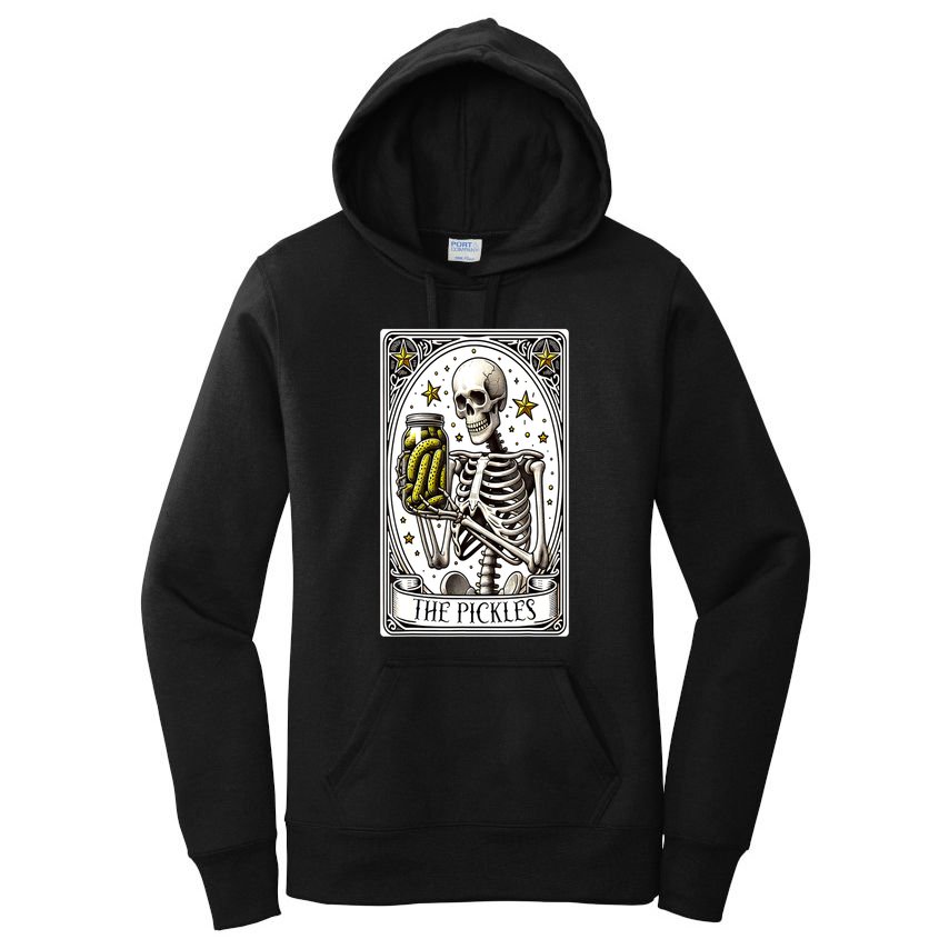 Funny Gardener The Pickle Skeleton Cucumber Gift Women's Pullover Hoodie