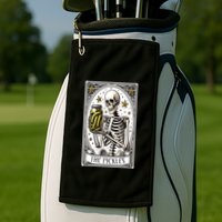 Funny Gardener The Pickle Skeleton Cucumber Gift Golf Towel