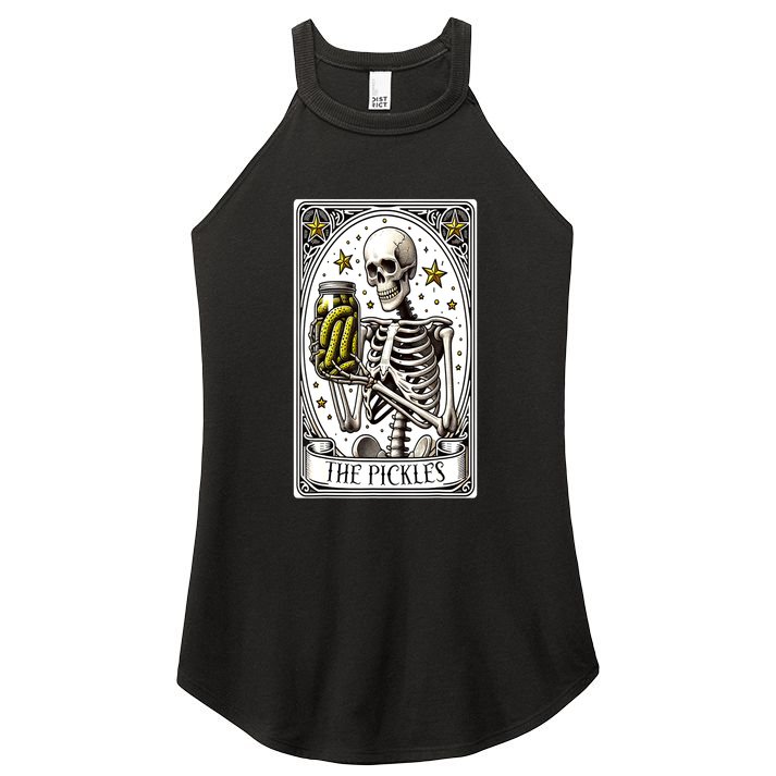 Funny Gardener The Pickle Skeleton Cucumber Gift Women's Perfect Tri Rocker Tank