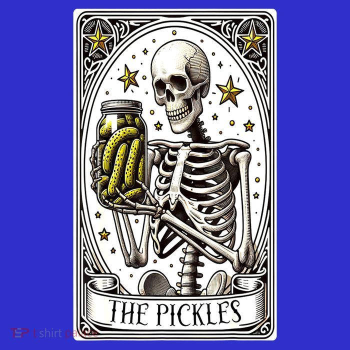 Funny Gardener The Pickle Skeleton Cucumber Gift Button