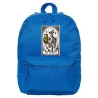 Funny Gardener The Pickle Skeleton Cucumber Gift 16 in Basic Backpack