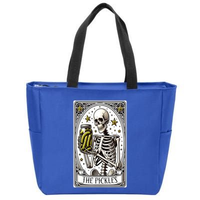 Funny Gardener The Pickle Skeleton Cucumber Gift Zip Tote Bag