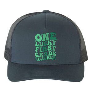 First Grade Teacher St Patricks Day 1St Grade Teacher Gift Yupoong Adult 5-Panel Trucker Hat