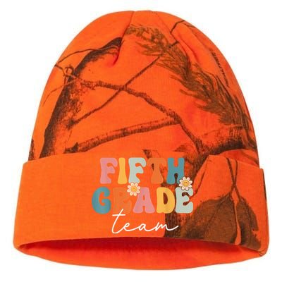 Fifth Grade Team Retro Groovy Back To School 5th Grade Kati Licensed 12" Camo Beanie