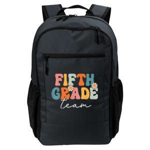 Fifth Grade Team Retro Groovy Back To School 5th Grade Daily Commute Backpack