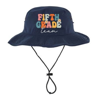 Fifth Grade Team Retro Groovy Back To School 5th Grade Legacy Cool Fit Booney Bucket Hat