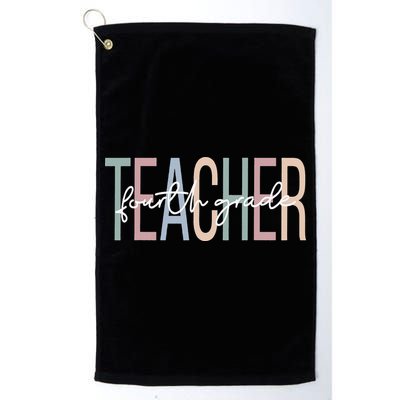 Fourth Grade Teacher Boho 4th Grade Teacher Golf Towel