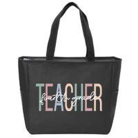 Fourth Grade Teacher Boho 4th Grade Teacher Zip Tote Bag