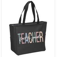 Fourth Grade Teacher Boho 4th Grade Teacher Zip Tote Bag