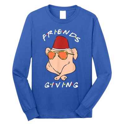 Friends Giving Turkey Diner Thanksgiving Happy Friendsgiving Gift Long Sleeve Shirt