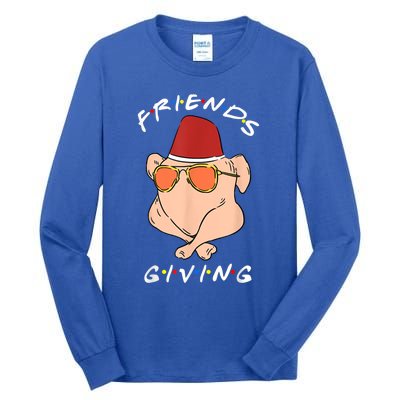 Friends Giving Turkey Diner Thanksgiving Happy Friendsgiving Gift Tall Long Sleeve T-Shirt