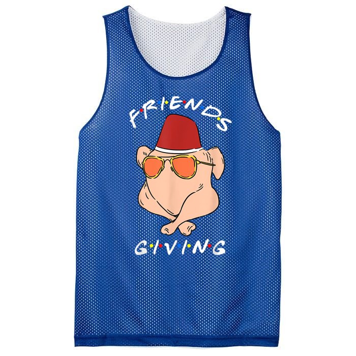 Friends Giving Turkey Diner Thanksgiving Happy Friendsgiving Gift Mesh Reversible Basketball Jersey Tank