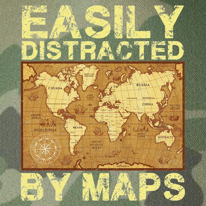 Funny Geography Teacher Easily Distracted By Maps Legacy Tie Dye Trucker Hat