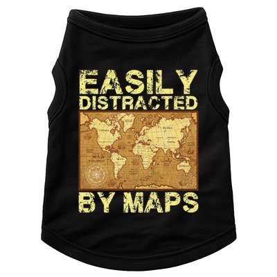 Funny Geography Teacher Easily Distracted By Maps Doggie Tank