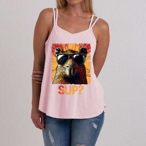 Funny Graphic Teens Capybara Women's Strappy Tank