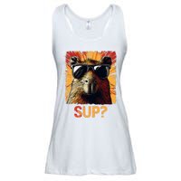 Funny Graphic Teens Capybara Ladies Essential Flowy Tank