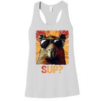 Funny Graphic Teens Capybara Women's Racerback Tank