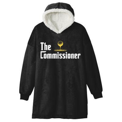 Funny Golfer The Commissioner Golf League Golfing Hooded Wearable Blanket