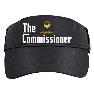 Funny Golfer The Commissioner Golf League Golfing Adult Drive Performance Visor