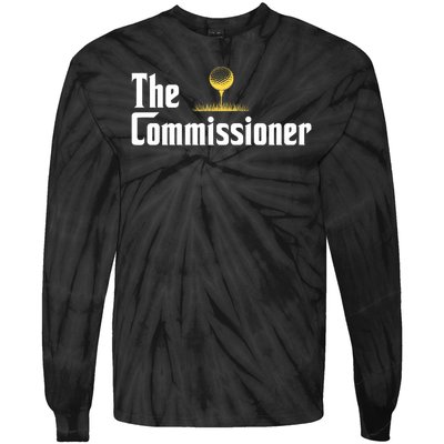 Funny Golfer The Commissioner Golf League Golfing Tie-Dye Long Sleeve Shirt