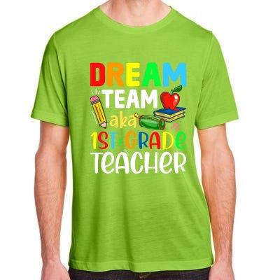 First Grade Teachers Dream Team Aka 1St Grade Teacher Gift Adult ChromaSoft Performance T-Shirt