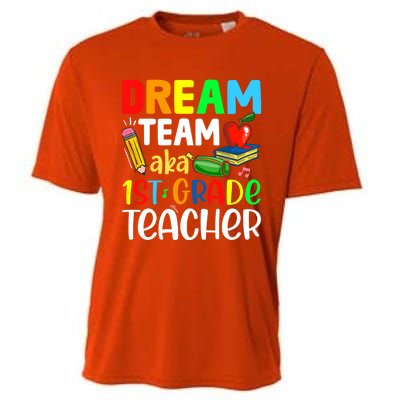 First Grade Teachers Dream Team Aka 1St Grade Teacher Gift Cooling Performance Crew T-Shirt