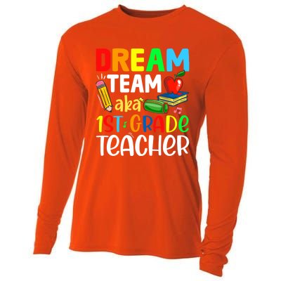 First Grade Teachers Dream Team Aka 1St Grade Teacher Gift Cooling Performance Long Sleeve Crew