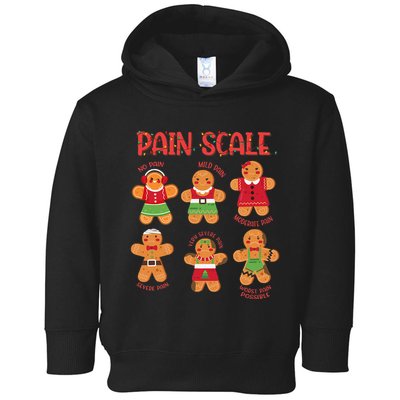 Funny Gingerbread Trauma Nurse Christmas Pain Scale Toddler Hoodie