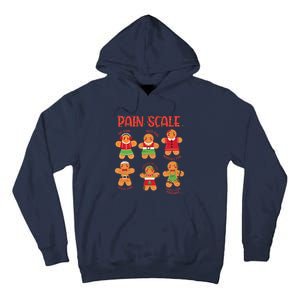 Funny Gingerbread Trauma Nurse Christmas Pain Scale Tall Hoodie