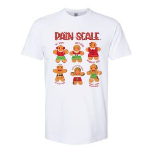 Funny Gingerbread Trauma Nurse Christmas Pain Scale Softstyle CVC T-Shirt