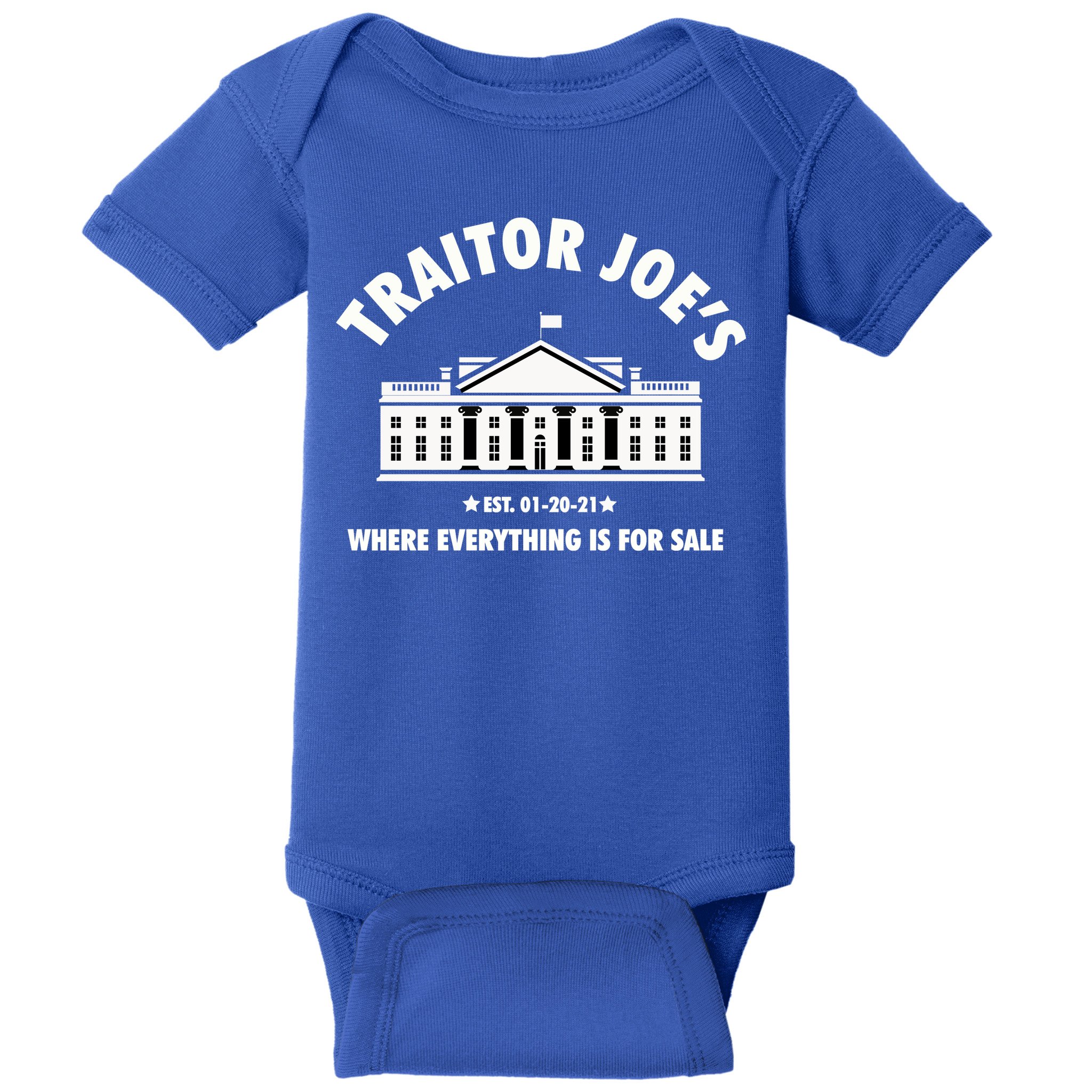 Funny Gift Traitor Joes Est 01 20 21 Gift Baby Bodysuit