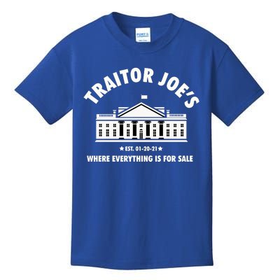 Funny Gift Traitor Joes Est 01 20 21 Gift Kids T-Shirt