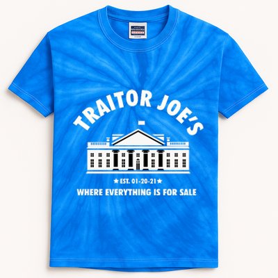 Funny Gift Traitor Joes Est 01 20 21 Gift Kids Tie-Dye T-Shirt