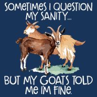 Funny Goat Tee For Crazy People Who Speak With Goats Cool Comfort Performance Bucket Hat