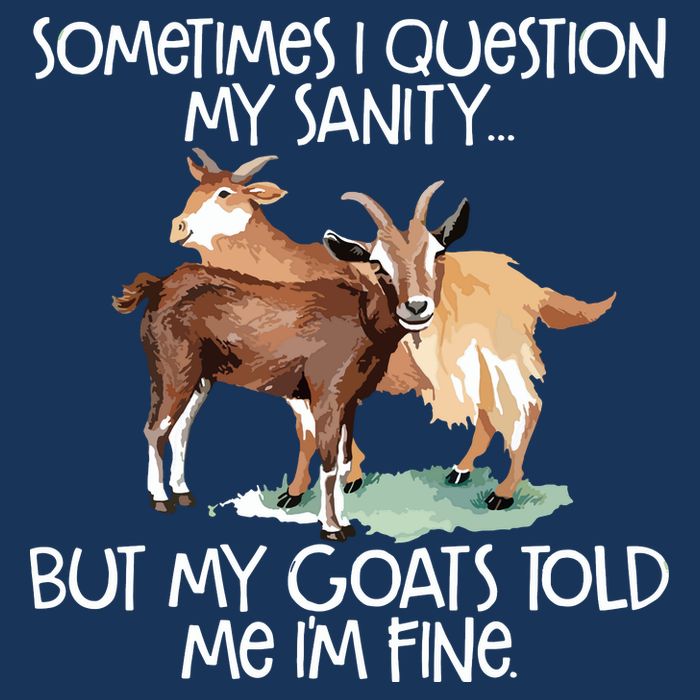 Funny Goat Tee For Crazy People Who Speak With Goats Cool Comfort Performance Bucket Hat