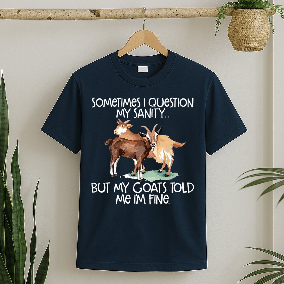 Funny Goat Tee For Crazy People Who Speak With Goats T-Shirt