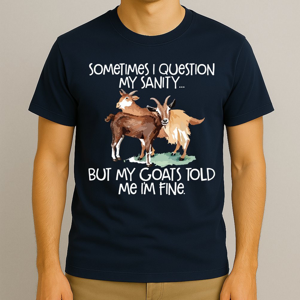 Funny Goat Tee For Crazy People Who Speak With Goats T-Shirt