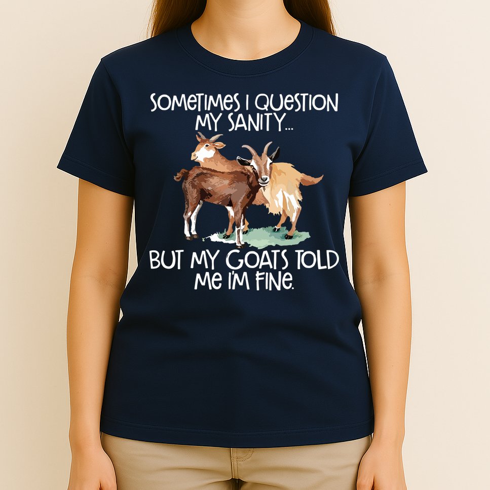 Funny Goat Tee For Crazy People Who Speak With Goats T-Shirt