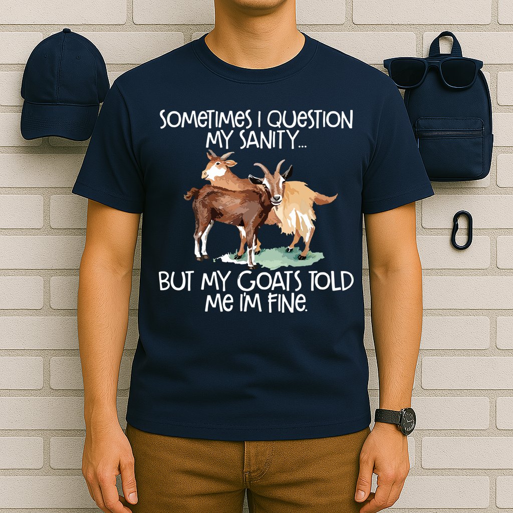 Funny Goat Tee For Crazy People Who Speak With Goats T-Shirt