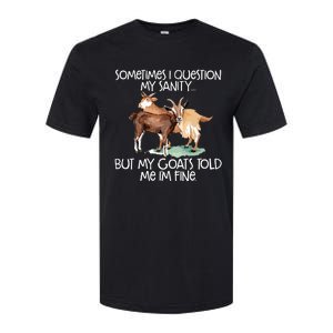 Funny Goat Tee For Crazy People Who Speak With Goats Softstyle CVC T-Shirt