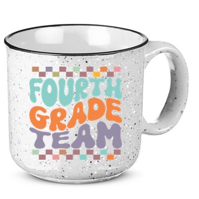 Fourth Grade Team Teacher Student Back To School 4th Grade Gift 15oz Campfire Ceramic Mug