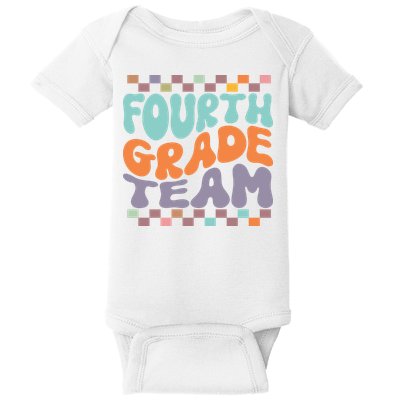 Fourth Grade Team Teacher Student Back To School 4th Grade Gift Baby Bodysuit