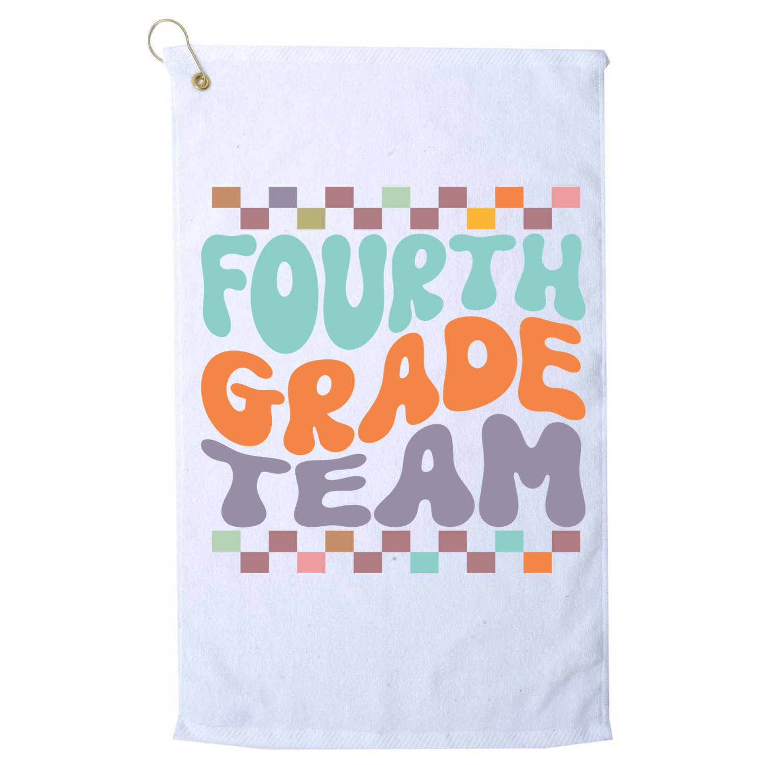 Fourth Grade Team Teacher Student Back To School 4th Grade Gift Golf Towel