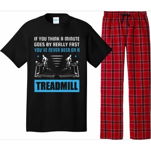 Funny Gym Treadmill Saying Gift Humorous Treadmill Lover Gif Pajama Set