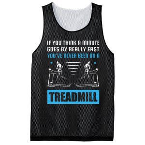 Funny Gym Treadmill Saying Gift Humorous Treadmill Lover Gif Mesh Reversible Basketball Jersey Tank