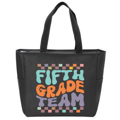 Fifth Grade Team Teacher Student Back To School 5th Grade Gift Zip Tote Bag
