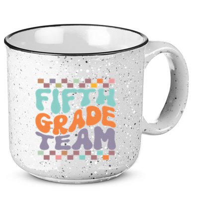 Fifth Grade Team Teacher Student Back To School 5th Grade Gift 15oz Campfire Ceramic Mug