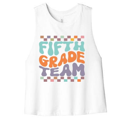 Fifth Grade Team Teacher Student Back To School 5th Grade Gift Women's Racerback Cropped Tank