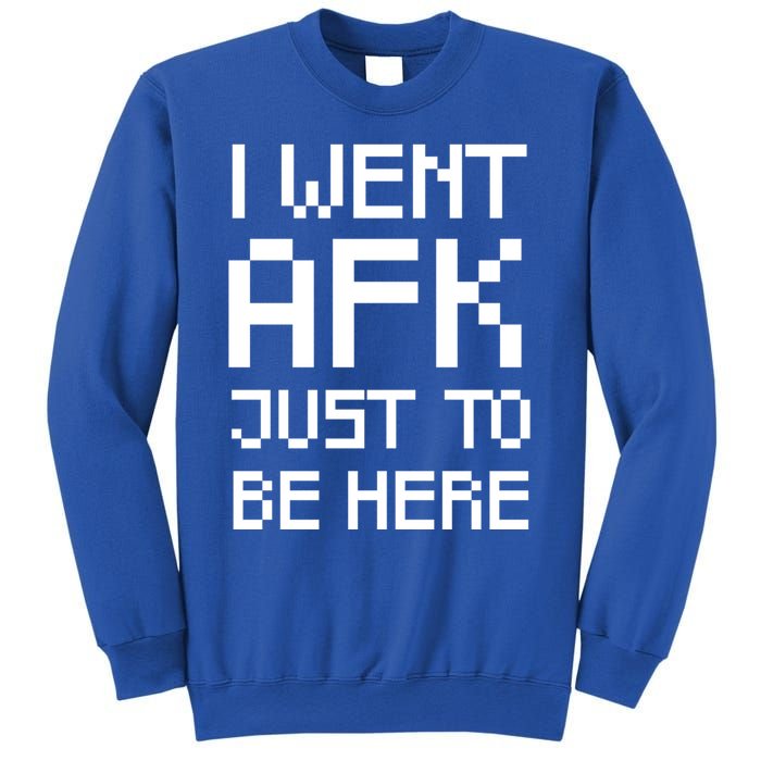 Funny Gamer Talk I Went Afk Just To Be Here Cool Gift Sweatshirt