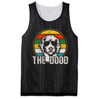 Funny Goldendoodle The Dood Vintage Dog Mesh Reversible Basketball Jersey Tank